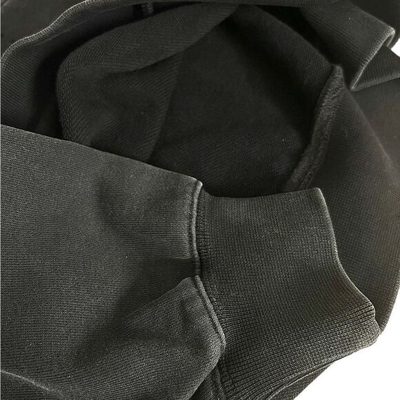 Copes Heavyweight Terry Stone Washed Embroidered Logo Hoodie‎ Black L NWOT - Picture 4 of 7